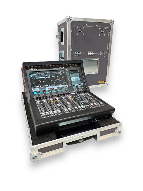 ATA Flight Case for Digital Audio Mixer Yamaha DM7C with Corner Wheels, DogHouse and Telescopic Handle