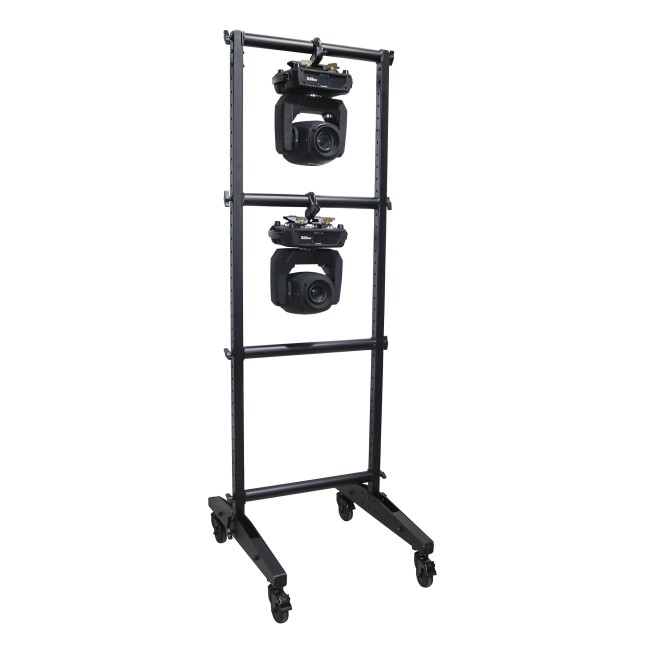 7FT Lighting Fixture Moving Head U-Grid Module with 4 Adjustable Bars and Casters or Rubber Feet or Down Rigging