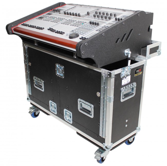 For Behringer Wing Flip-Ready Hydraulic Console Easy Retracting Lifting Flight Case and wheels