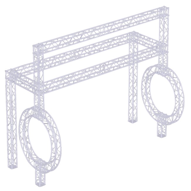 Double Circle 10X20 Exhibition Module Stand Truss Package
