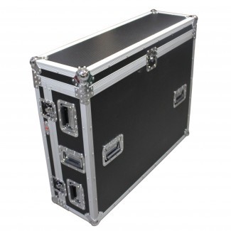 ATA Digital Audio Mixer Flight Case for Soundcraft SI Performer 2 Console with Doghouse Compartment and Caster Wheels