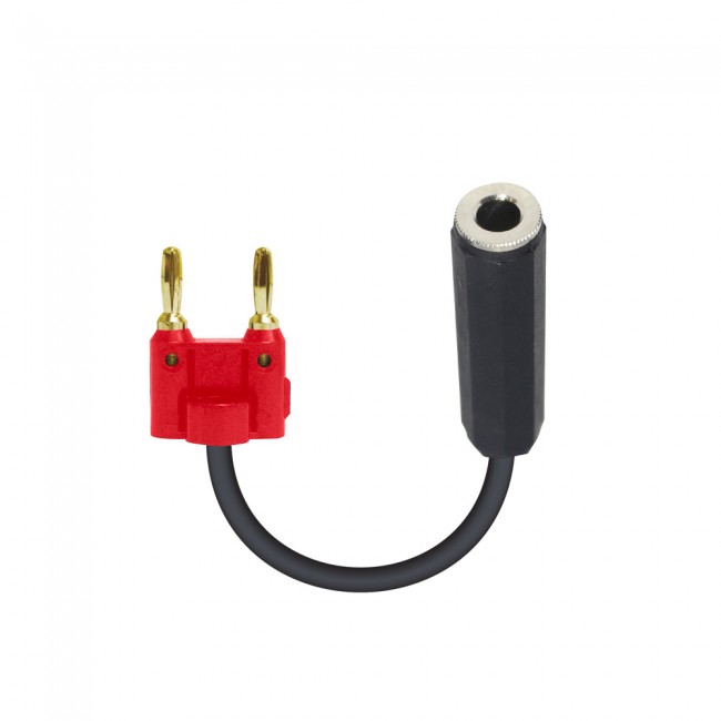6 Adapter Banana Red to 1/4 TS-F High Performance Speaker Cable