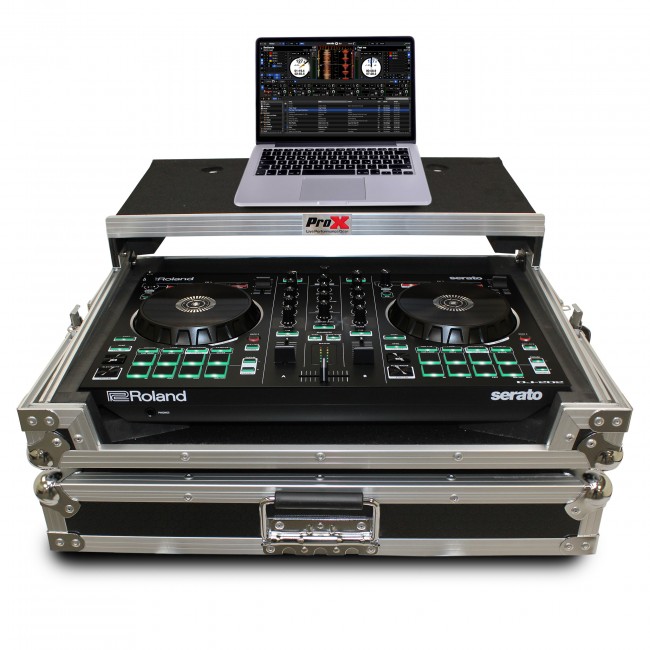 Flight Case For Roland DJ-202 Digital Controller W-Laptop Shelf 