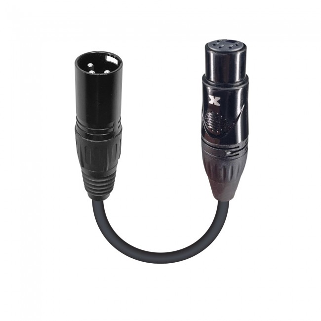 6 Male XLR-3 to Female XLR-5 DMX Cable Adapter