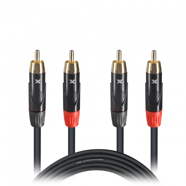 10' Ft. High Performance RCA Male to RCA Male Balanced Audio Cable