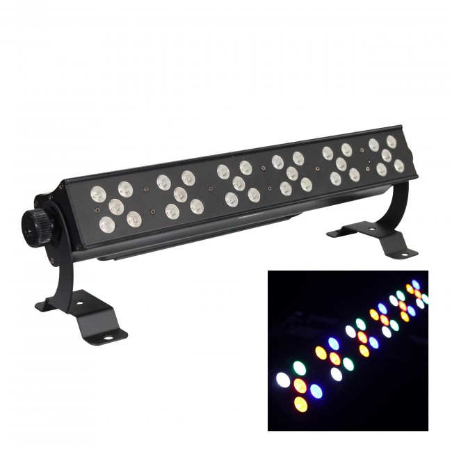 Ultrabright DAZZLER JR 30x3W RGBWA LED Bar | Black