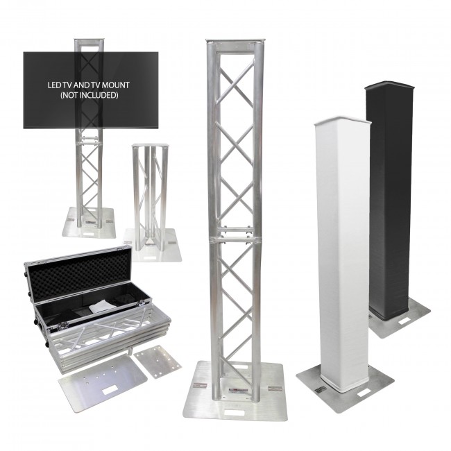 Flex Tower Totem Package - Adjustable 6.56ft or 3.28ft With Road Case