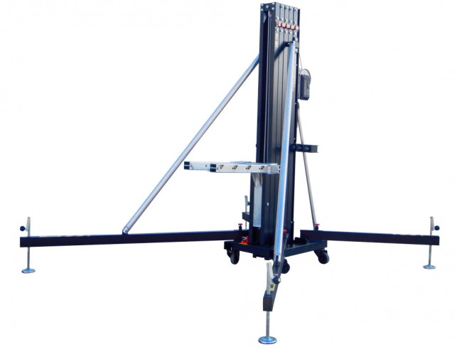 FANTEK Spain Compact Front Loading Lifting Line Array Systems Tower 992 lbs Cap Max Height 22ft Incl Line Array Adapter 