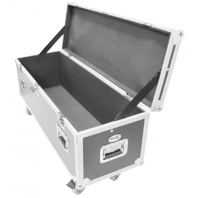ATA Utility Flight Travel Heavy-Duty Storage Road Case with 4 in casters – 47.5x16x16 Exterior