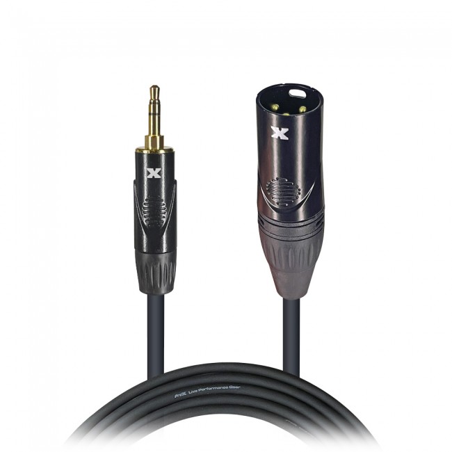 25 Ft. Unbalanced 1/8 (3.5mm) TRS-M Mini to XLR3-M High Performance Audio Cable