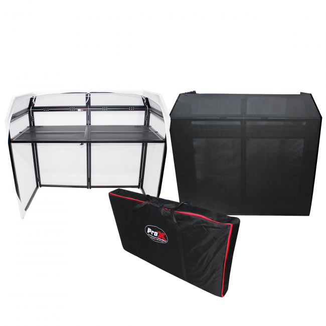 Mesa MK2 DJ Facade Table Station Includes White & Black Scrims and Padded Carry Bag