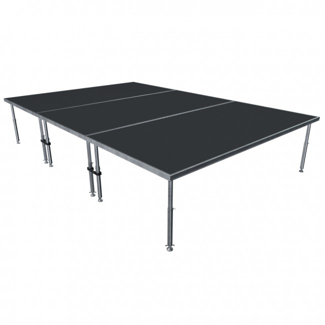 12FT x 8FT StageQ 3-Stage Platforms Platforms 4FT x 8FT Package Height Adjustable 28-48 inch