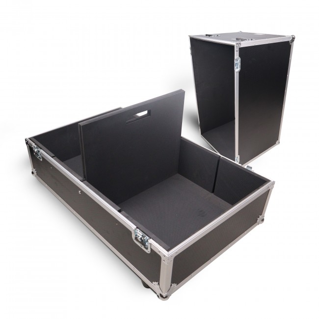 Universal Dual Speaker Flight Case Fits 2x JBL VRX918SP and more 30x20x24 in. 