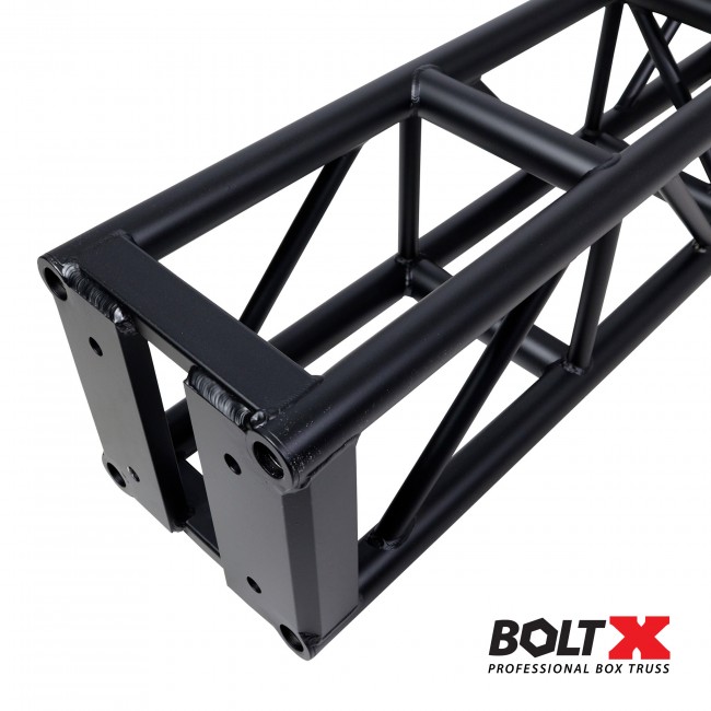 3 Ft. BoltX Black Bolted 12 Inch Professional Box Truss Segment | 3mm Wall – Black Finish