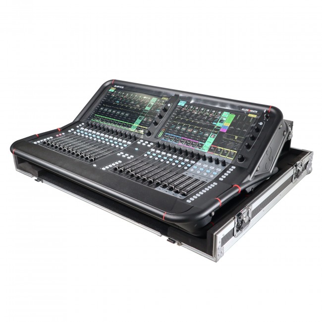 ATA Digital Audio Mixer Flight Case for Allen & Heath AVANTIS Console with Doghouse compartment and Caster wheels
