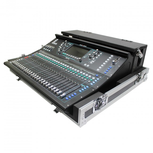 Flight-Road Case for Allen & Heath SQ5 Console with Doghouse and Wheels