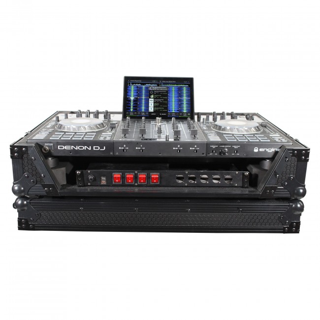 ATA Flight Case For Pioneer PRIME 4 DJ Controller with 1U Rack Space and Wheels