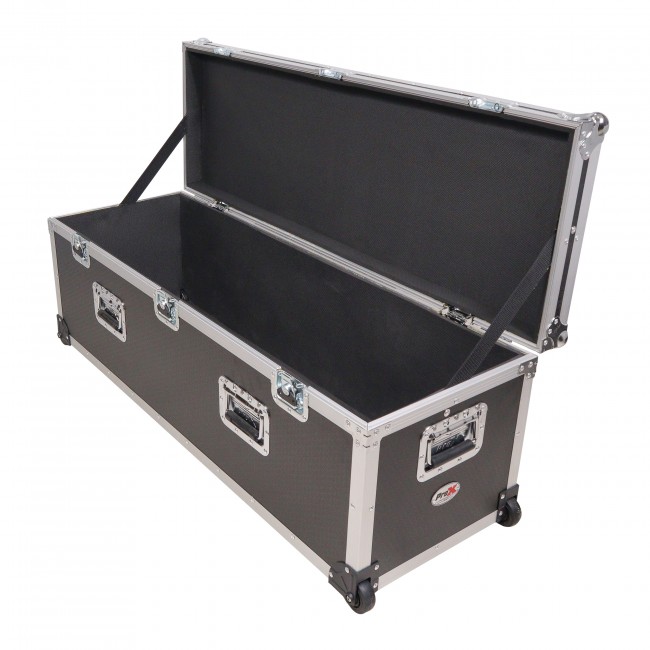 ATA Utility Flight Travel Heavy-Duty Storage Road Case with Low Profile Wheels – 48x16x16 in. Exterior