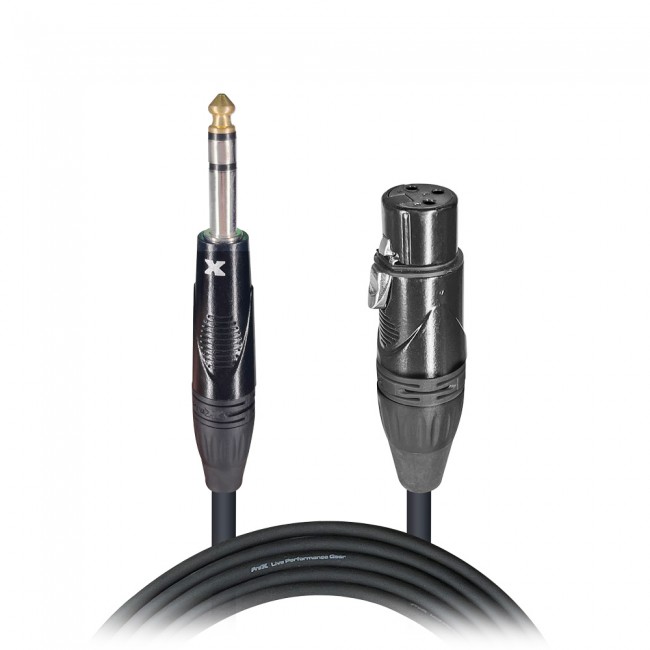 10 Ft. Balanced 1/4 TRS to XLR3-F High Performance Audio Cable