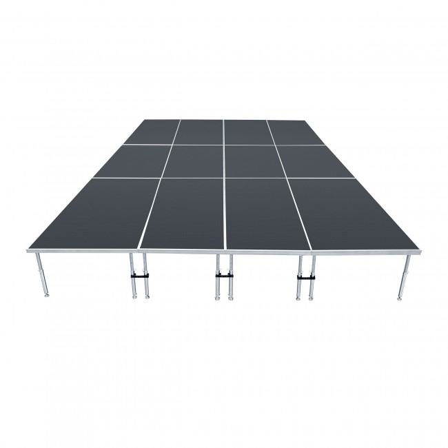 16FT x 24FT Stage Q 12 Stage Platforms 4FT x 8FT Package Height Adjustable 28-48 inch