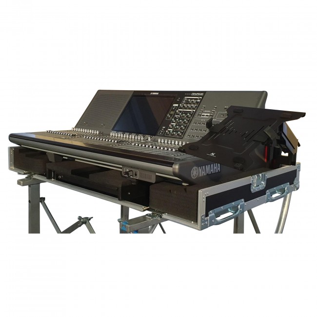 Flip-Ready Easy Detachable Retracting Hydraulic Lift Case for Yamaha PM3 Rivage Console by ZCase®