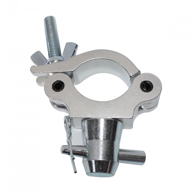 Aluminum Pro Slim M10 Clamp with Half Conical Connector for 2 Truss Tube Capacity 661 lbs. 