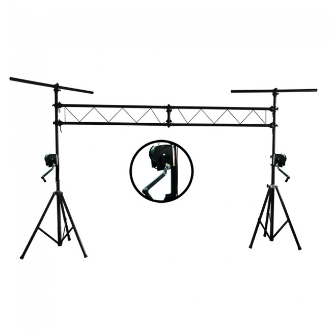 DJ Lighting Truss w/ Crank Up Stands and T-bars System 10ft Height