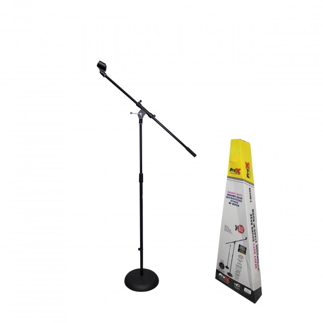 Round Base Microphone Stand W/Boom