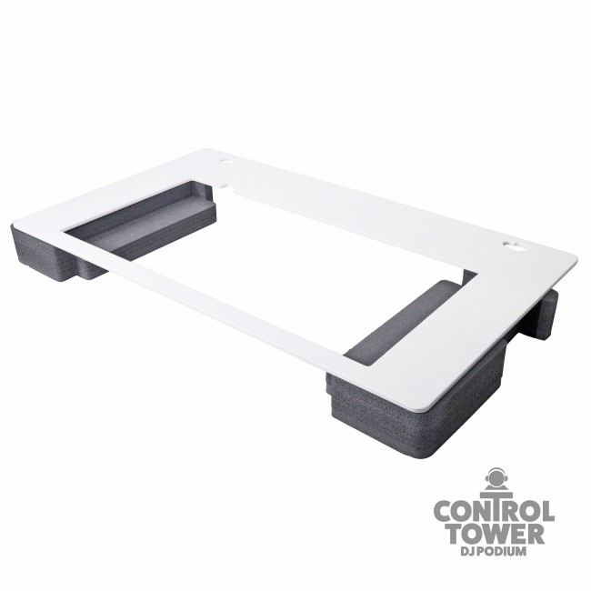 Fits Pioneer DDJ-SR2 – Control Tower DJ Booth Interchangeable Top Plate | WHITE