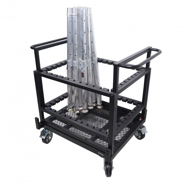Dolly Cart for Base Plates and Truss - Holds 8-30 inch or 10-24 inch Base Plates