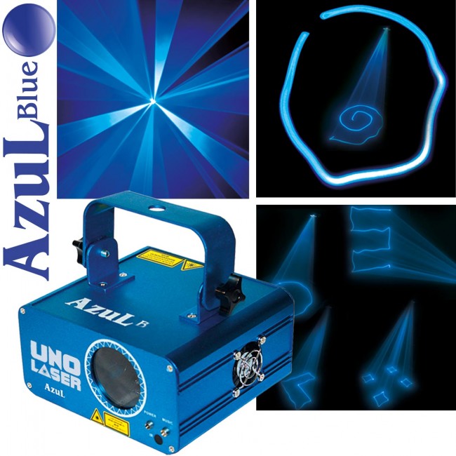 AZUL BLUE Single Color Animation Laser Effect Light
