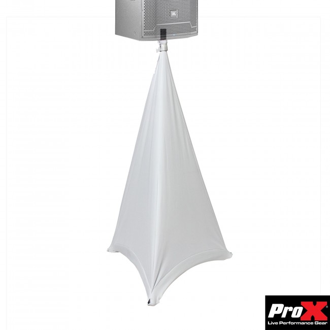 Lycra Cover Scrim for Speaker Tripod or Lighting Stand  3 Sided - White