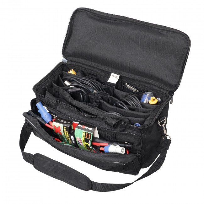 MANO™ Utility Carry Hand Bag Organizer with Dividers For Cables, LED Lighting, Tools, Mics, and Accessories.