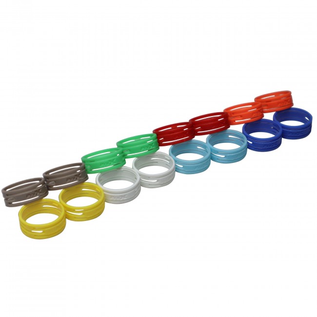 Color Ring Replacements for XLR Cables 16 Pack