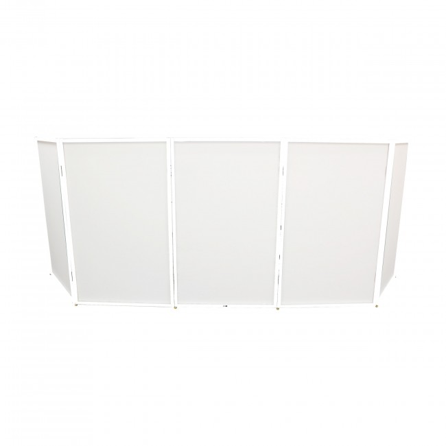 5 Panel - White Frame DJ Facade W-SS Quick Release 180° Hinges 