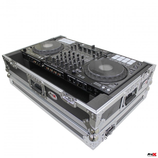ATA Flight Case for Pioneer DDJ-1000 FLX6 SX3 DJ Controller with 1U Rack Space and Wheels