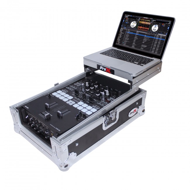 Flight Case for Pioneer DJM-S9 & DJM-S7 Mixer with Sliding Laptop Shelf 