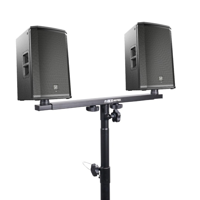 Adjustable Dual Speaker Bracket Pole Mount for Speaker Stands 