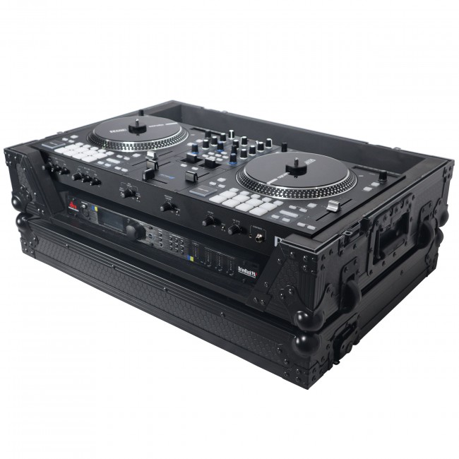Flight Case For RANE ONE DJ Controller with 1U Rack and Wheels - Black/Black