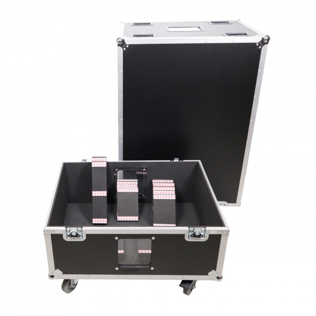 Universal Line Array Speaker Flight Case fits 4x RCF HDL30, HDL20, JBL SRX910LA, DAS SARA100 and most similar 