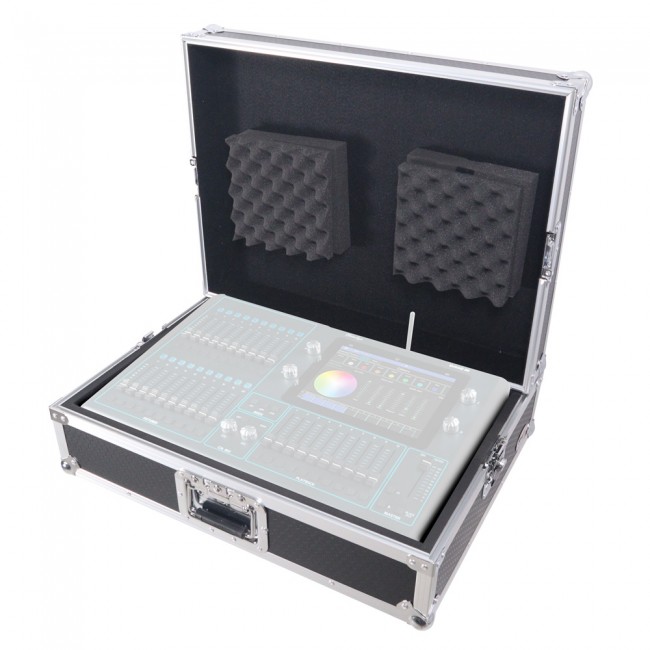 Universal Flight Style Road Case for CHAMSYS QuickQ 20 with Diced Foam Fits up to 24x15 Mixers 