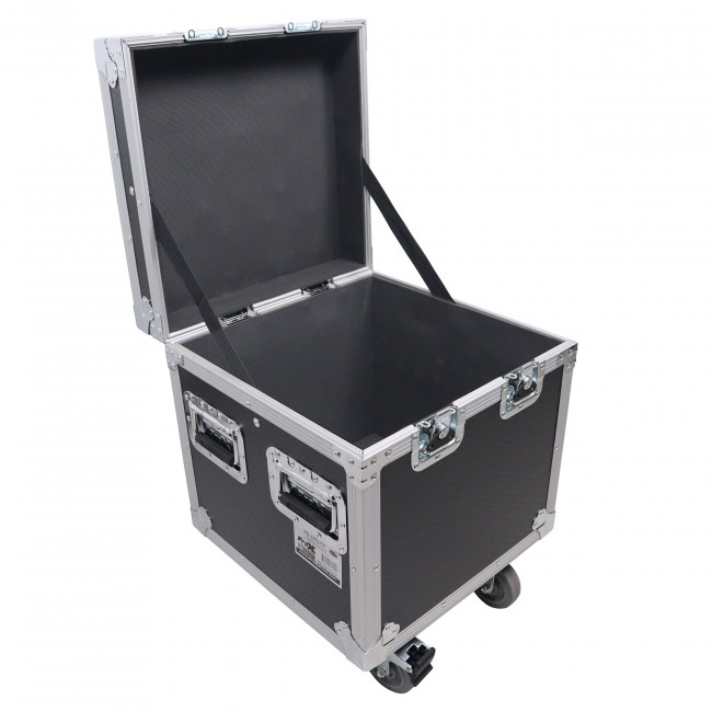 ATA Utility Flight Travel Heavy-Duty Storage Road Case with 4 in casters – 18x18x18' Exterior