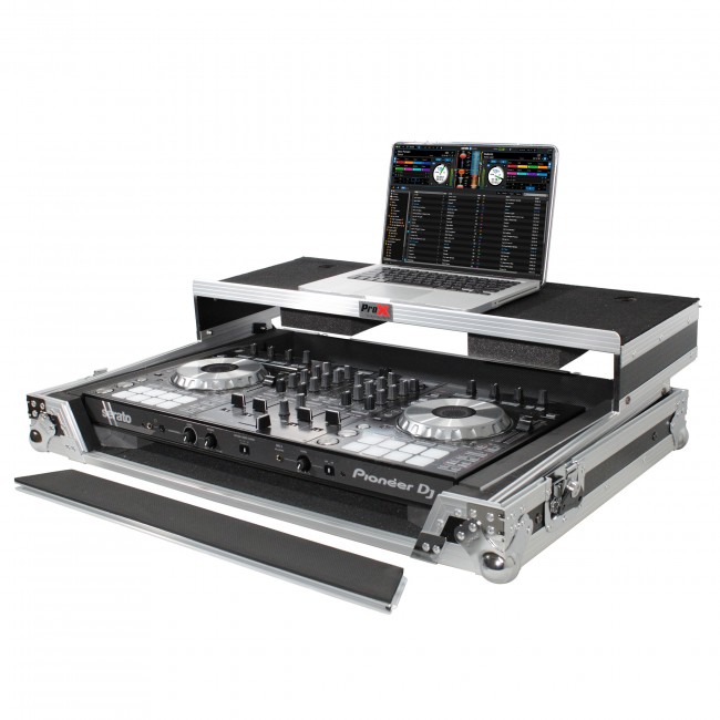 Universal Flight Case for Small to Medium Size DJ Controllers W-Sliding Laptop Shelf