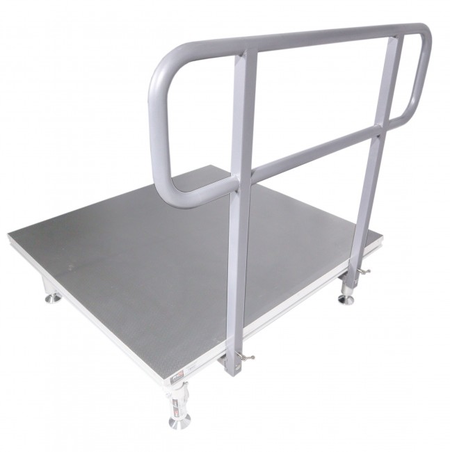 8 Ft. Professional Single Guard Rail for StageQ MK2 Portable Stage Platform 