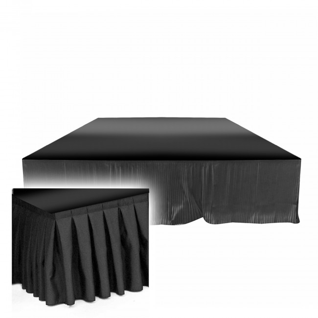 Polyester 40 Fabric Stage Skirt Black Style for ProX XSQ-Stages