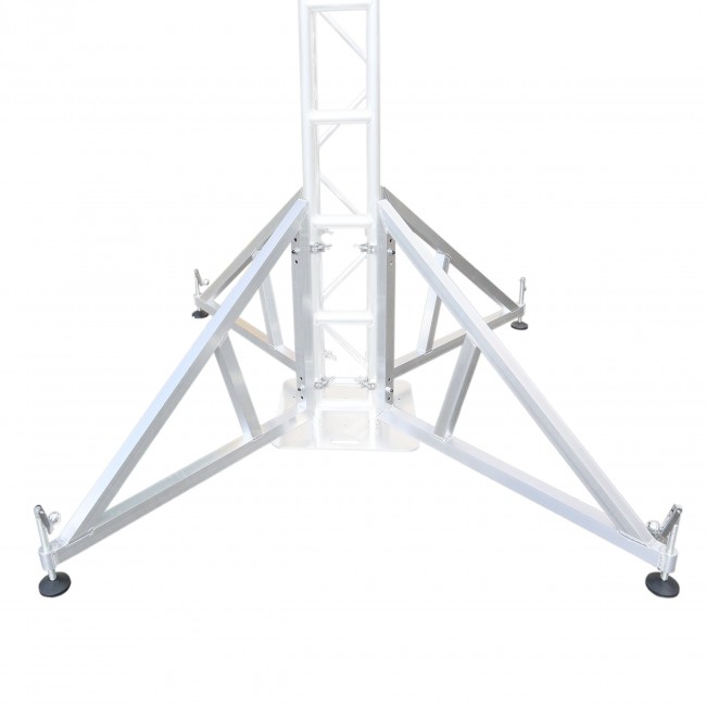 Pair of Vertical truss towers outrigger Leg Stabilizers with 2 clamps for F34 and 12 Bolted Truss 2 Pipe Diameter
