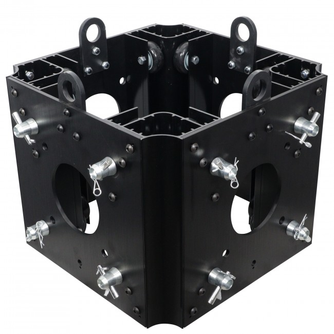 Black Ground Support Sleeve Block for  F34 Truss Systems