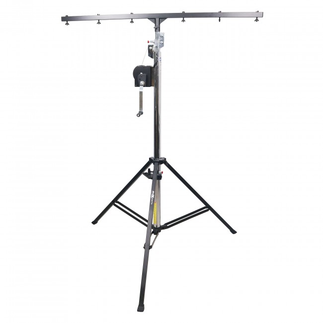 14 Ft Heavy-duty Lighting Crank Stand for Lifting Truss Line Array Speakers 220 lbs Capacity