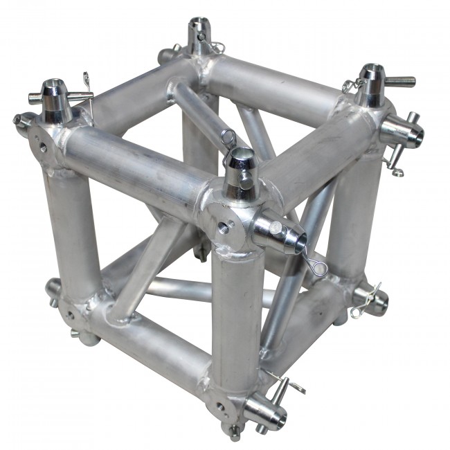 6 Way Square Truss Junction Block - Includes 4 Way 16 Half Conical Couplers