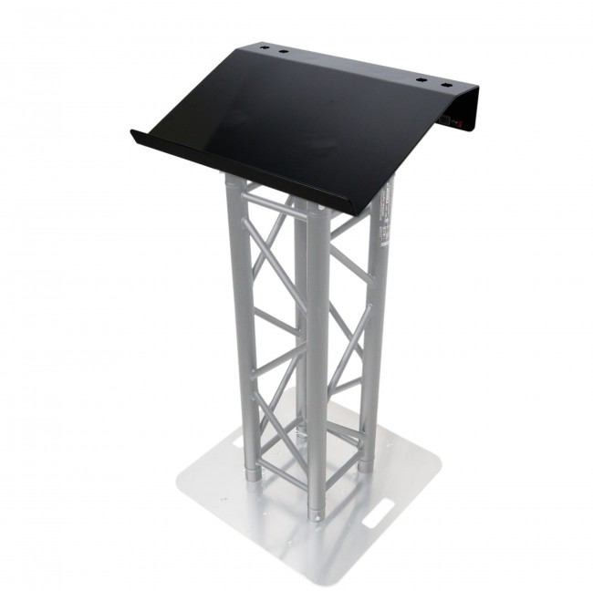 Truss Lectern 24 Black Powder Finish Aluminum Fits F34 w/ 4x Punched for D-Series Connectors